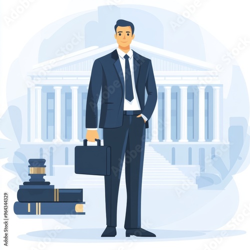 Professional Lawyer Illustration