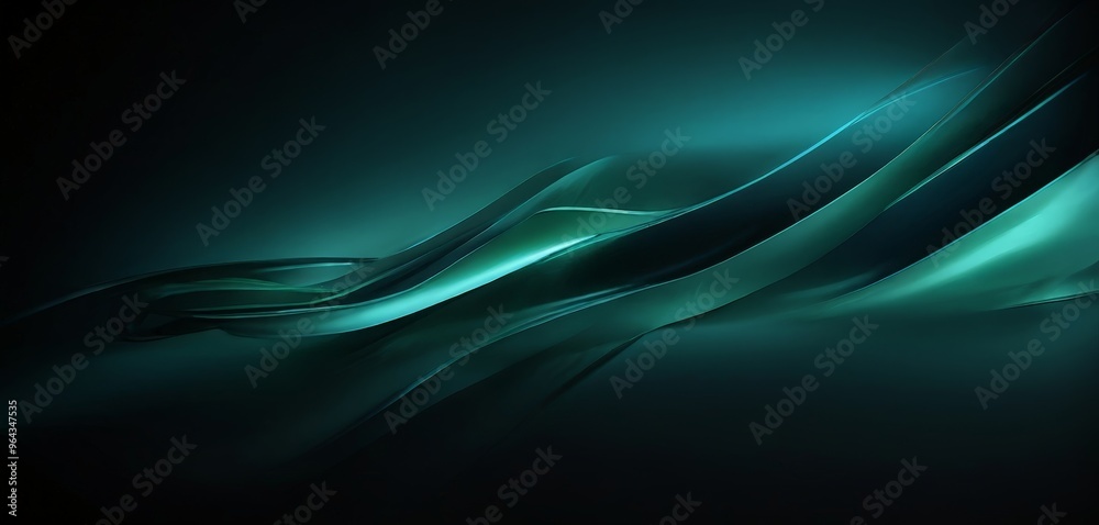 dark, abstract background with a gradient of green and blue hues, creating a sense of movement and fluidity. dark, abstract background with a gradient of green and blue hues, creating a sense of movement and fluidity.