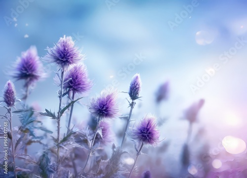 Delicate Purple Flowers in Full Bloom