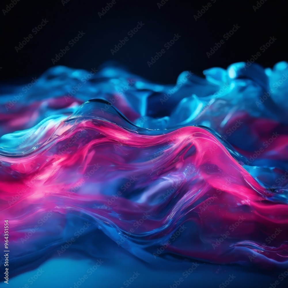 close-up view of a fluid, abstract pattern with a gradient of blue and pink colors, creating a sense of movement and depth. close-up view of a fluid, abstract pattern with a gradient of blue and pink colors, creating a sense of movement and depth.