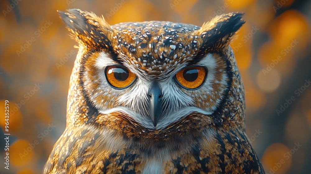 Close-up of an owl showcasing sharp details, perfect for wildlife and nature enthusiasts seeking vibrant imagery. Close-up of an owl showcasing sharp details, perfect for wildlife and nature enthusiasts seeking vibrant imagery.