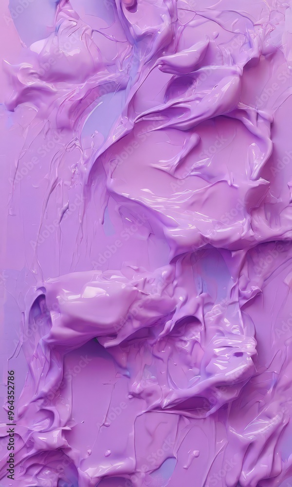 Obraz premium a close-up view of a textured purple surface, with a mix of thick and thin paint strokes creating a sense of depth and movement.