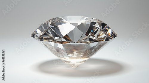 shiny diamond isolated on white background