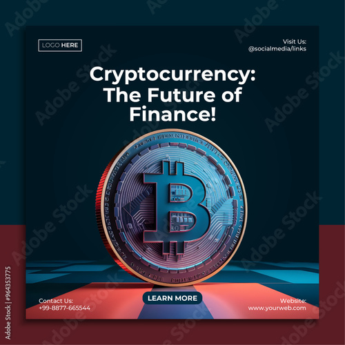 Cryptocurrency Social Media Post Template