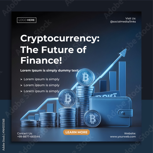 Cryptocurrency Social Media Post Template