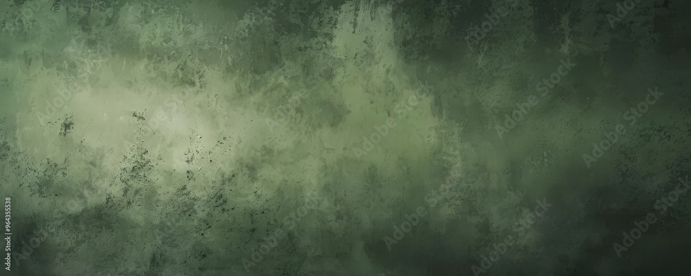 a textured, greenish-brown background with a slightly darker green hue towards the center. The surface appears to be a mix of paint and plaster, giving it a rough, aged appearance. a textured, greenish-brown background with a slightly darker green hue towards the center. The surface appears to be a mix of paint and plaster, giving it a rough, aged appearance.