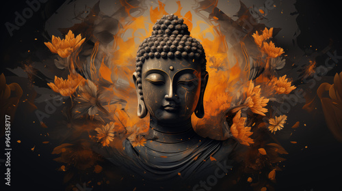 Buddha statue symbolizing peace and spirituality