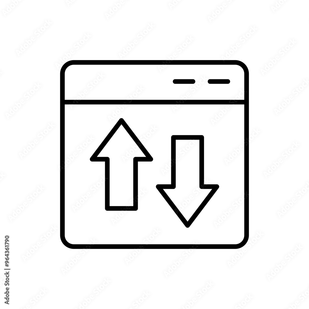 Web testing outline icons, minimalist vector illustration ,simple transparent graphic element .Isolated on white background Web testing outline icons, minimalist vector illustration ,simple transparent graphic element .Isolated on white background