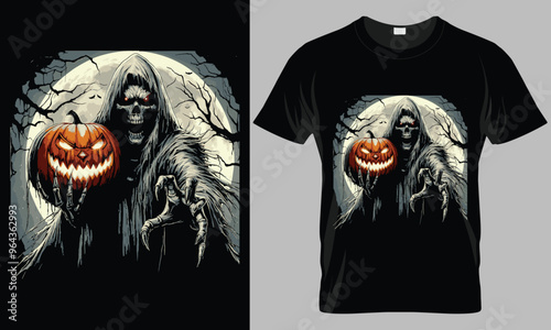 Halloween Typography Vector T-shirt Design