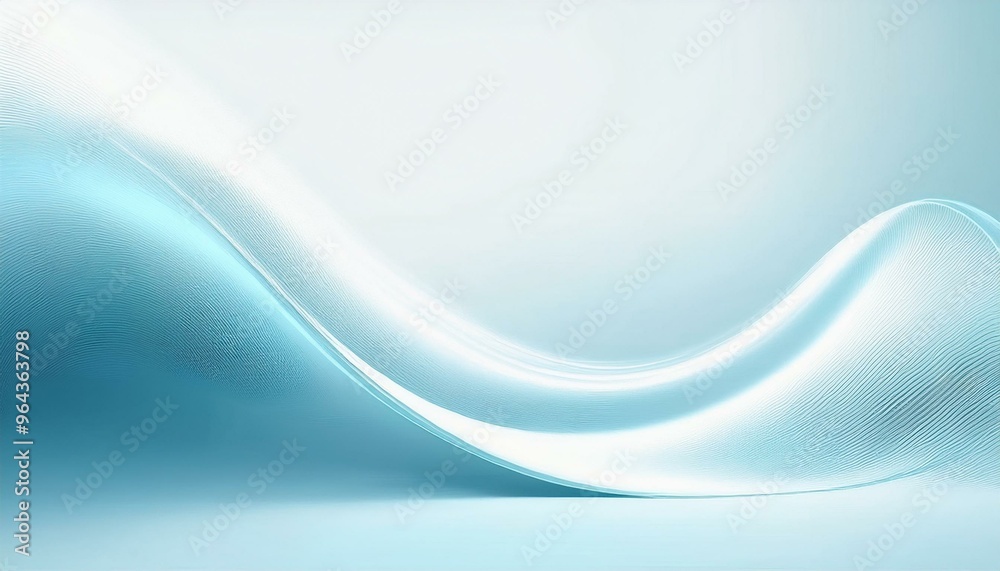 Obraz premium Blue abstract gradient wave wallpaper