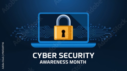 Cyber Security Awareness Digital Poster