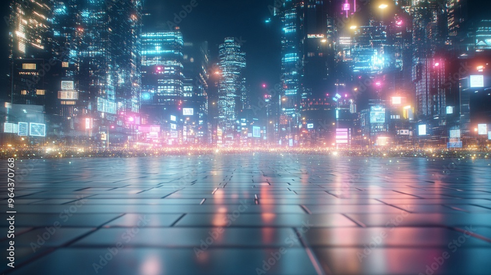 Fototapeta premium Economic impact holographic price downturn