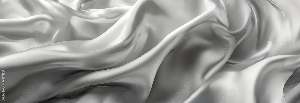 Obraz premium a close-up view of a flowing, silky fabric with a smooth, shiny texture.
