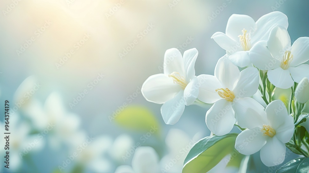 Jasmine flower fragrance. Generative AI Jasmine flower fragrance. Generative AI