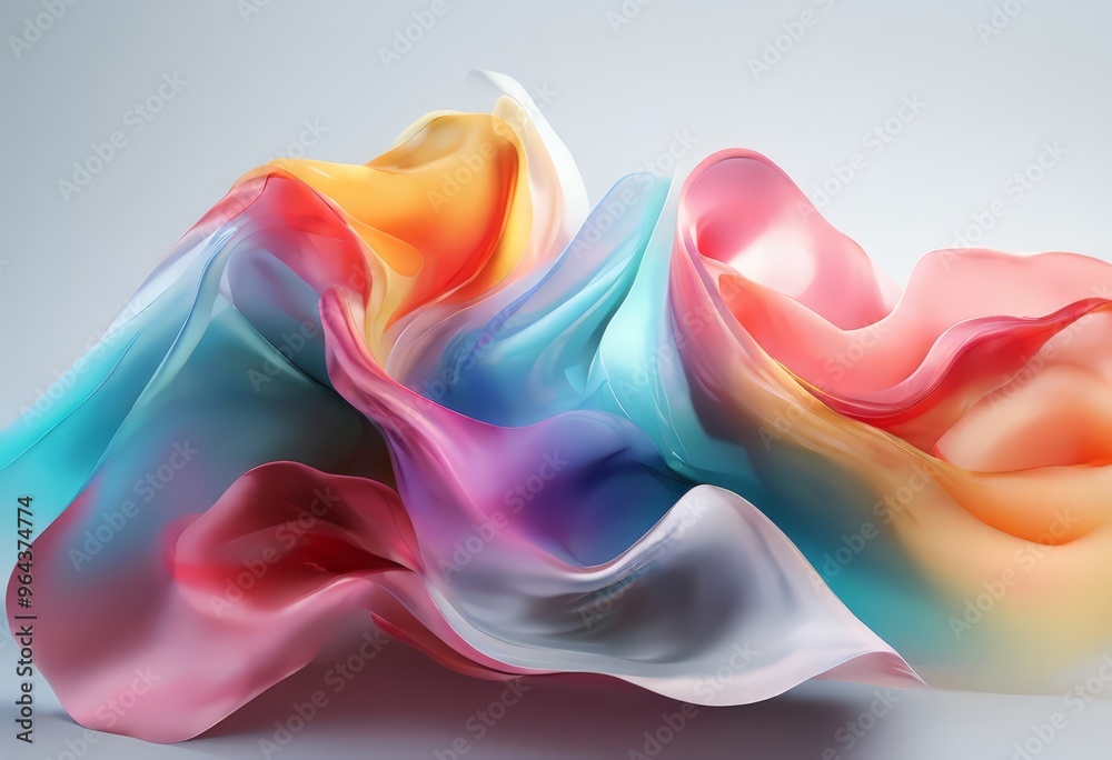a vibrant abstract composition of flowing, multicolored fabric or material, with a gradient effect transitioning from warm hues of red, orange, and pink to cool tones of blue, purple, and green. a vibrant abstract composition of flowing, multicolored fabric or material, with a gradient effect transitioning from warm hues of red, orange, and pink to cool tones of blue, purple, and green.