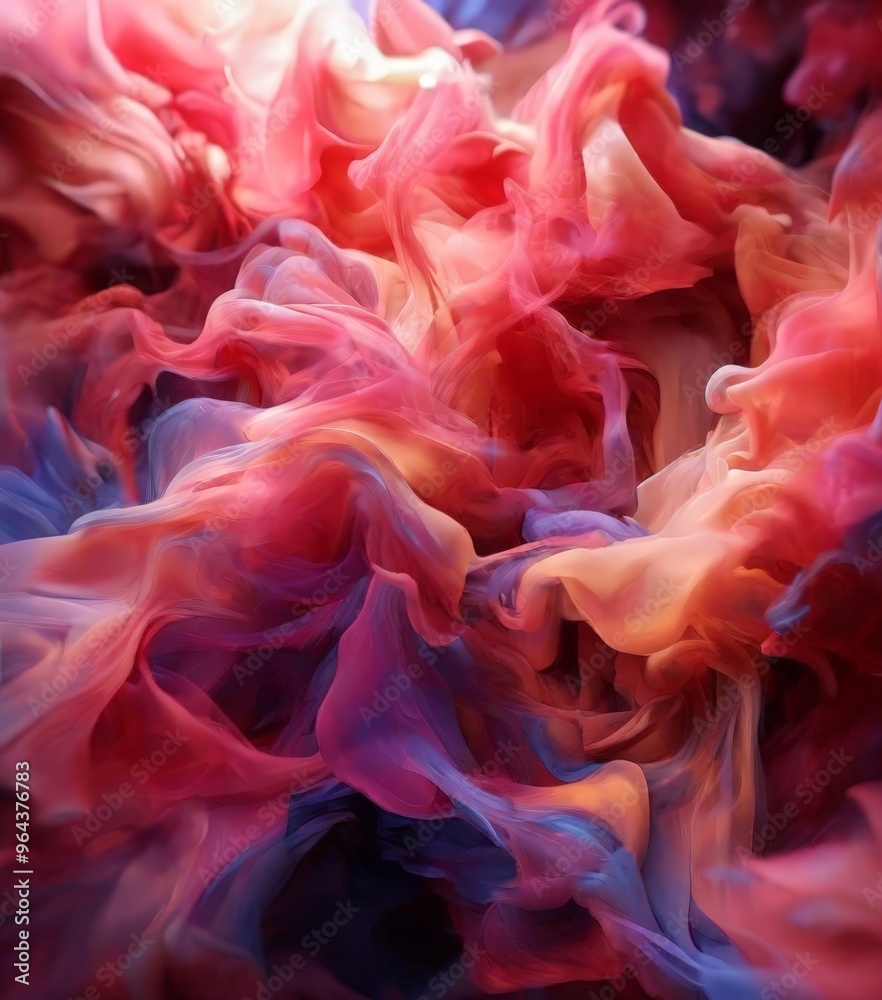 a vibrant abstract composition featuring swirling patterns of pink, orange, and purple hues, creating a dynamic and visually effect. a vibrant abstract composition featuring swirling patterns of pink, orange, and purple hues, creating a dynamic and visually effect.