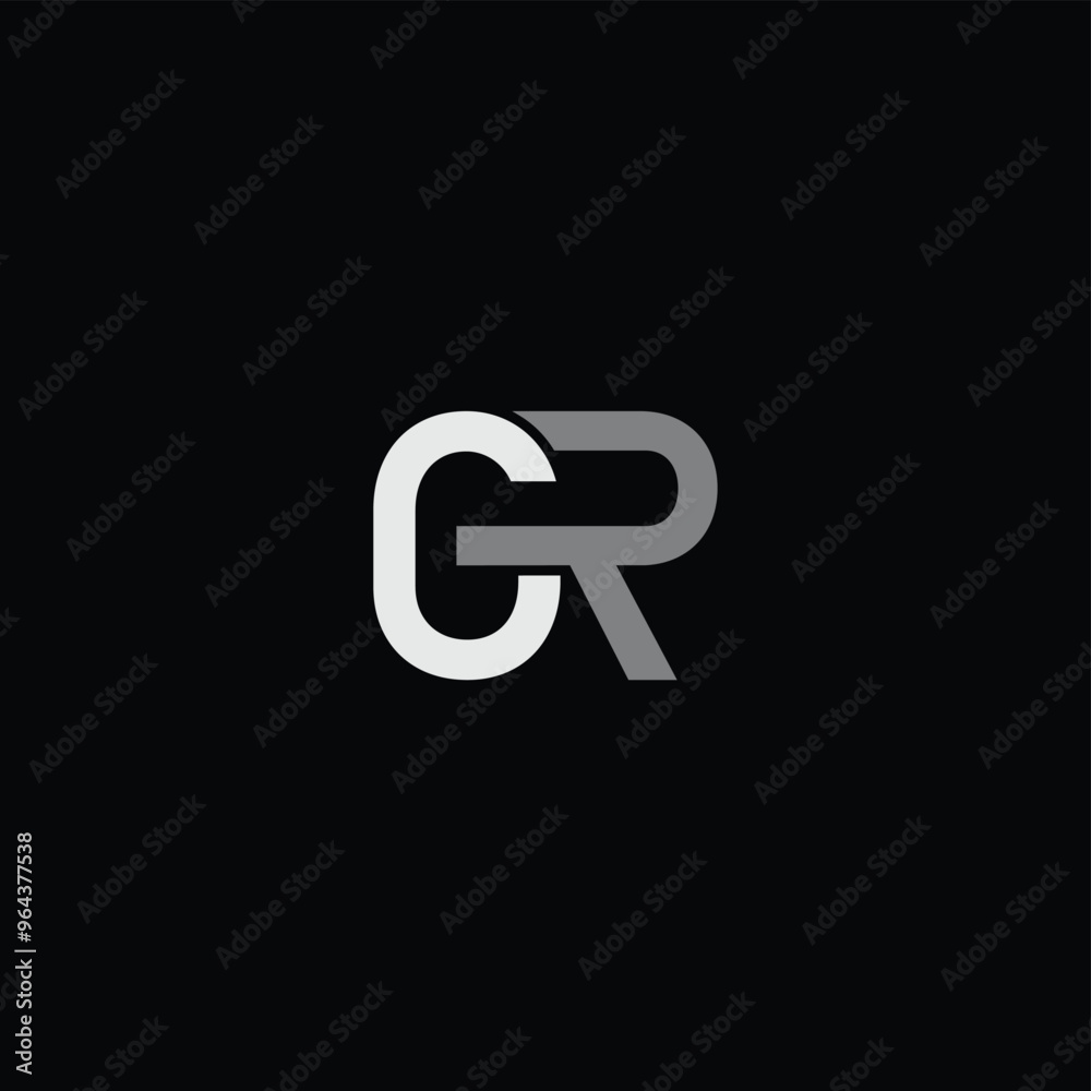 GR or RG letter logo design. Abstract outstanding professional business awesome artistic branding company different colors illustration. GR or RG letter logo design. Abstract outstanding professional business awesome artistic branding company different colors illustration.