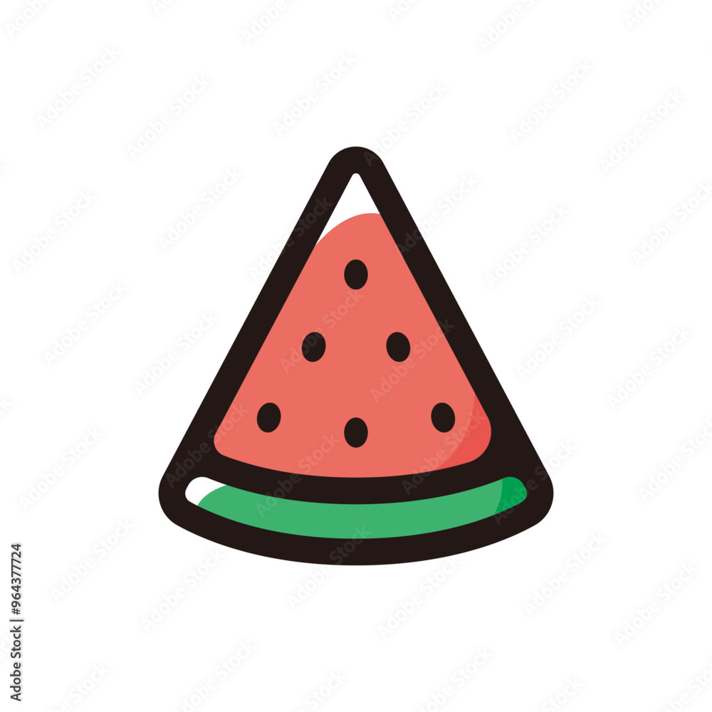 Watermelon outline icon for graphic design, apps and websites Watermelon outline icon for graphic design, apps and websites
