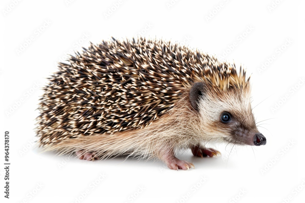 European hedgehog on white background European hedgehog on white background