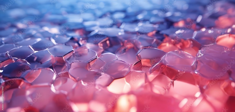 a close-up view of a textured surface composed of small, irregularly shaped objects in shades of pink and blue, creating a vibrant and abstract pattern. a close-up view of a textured surface composed of small, irregularly shaped objects in shades of pink and blue, creating a vibrant and abstract pattern.
