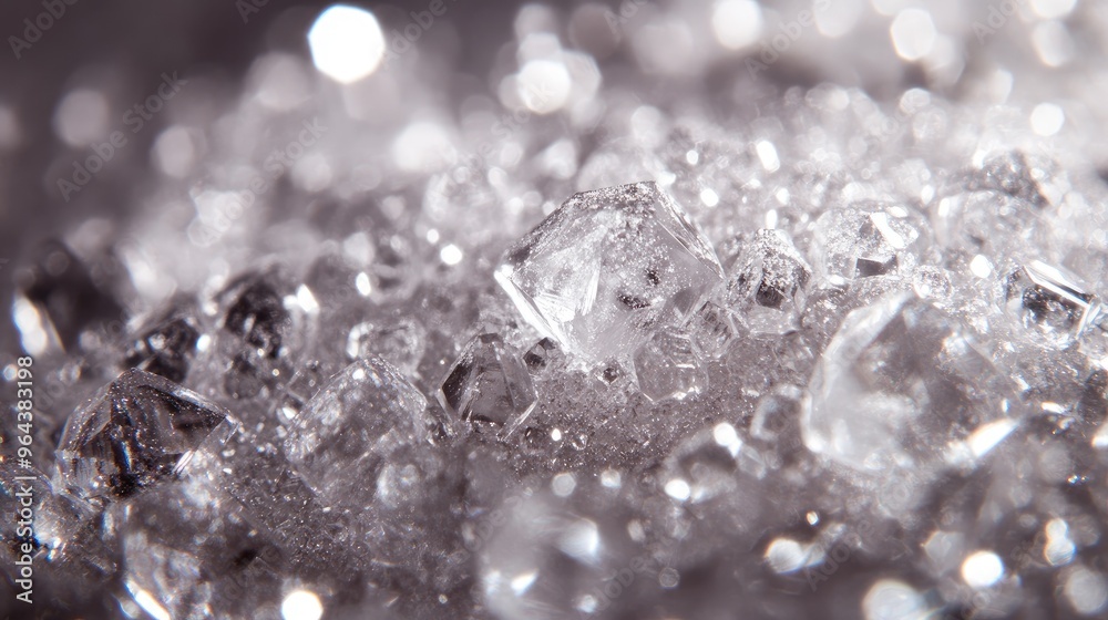 Salt crystals white kitchen. Generative AI