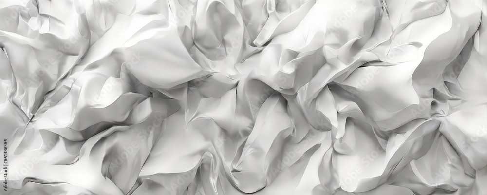 a close-up of a crumpled white fabric, with the folds and creases creating a textured and abstract pattern. a close-up of a crumpled white fabric, with the folds and creases creating a textured and abstract pattern.