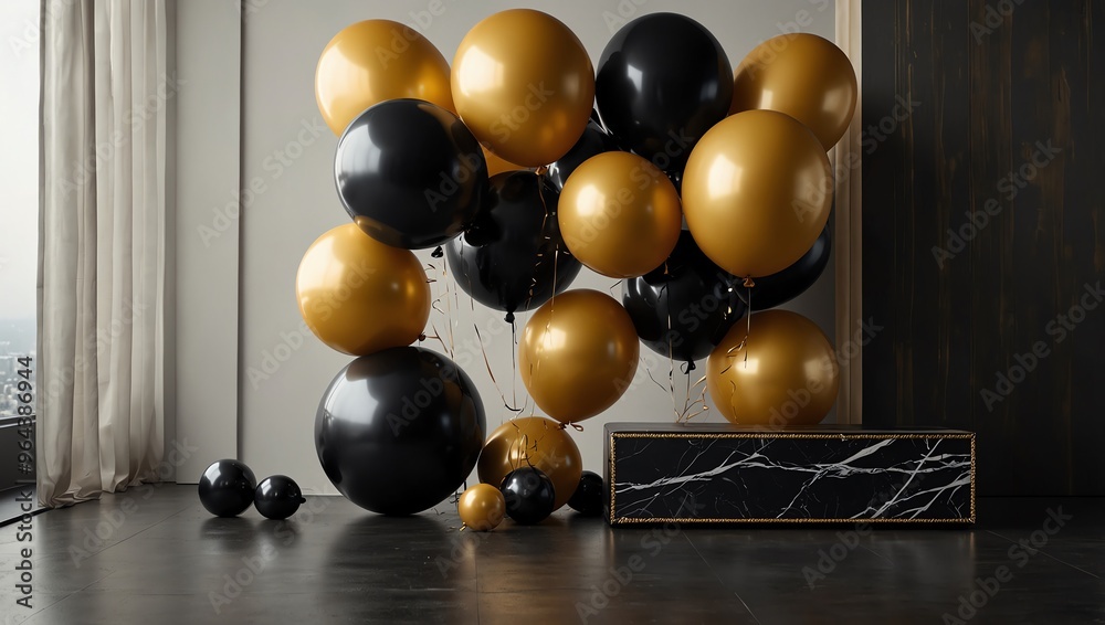 Naklejka premium christmas decoration on wooden background