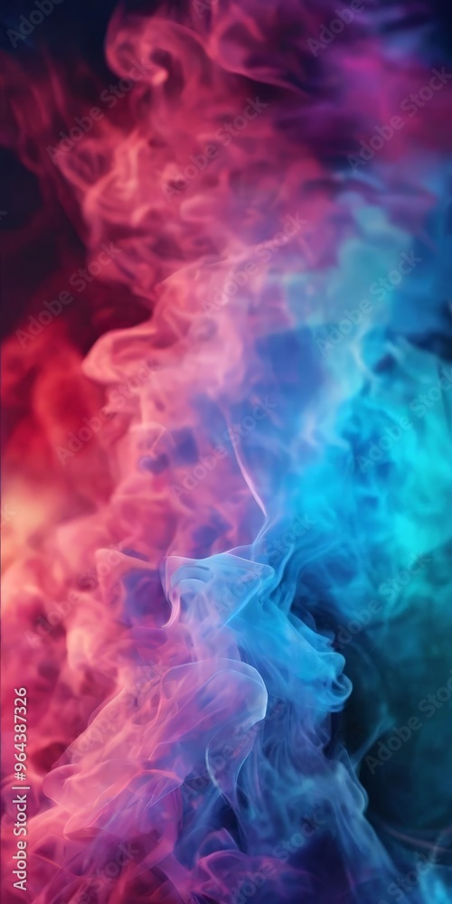 vibrant abstract composition of swirling smoke in various shades of pink, blue, and purple, creating a dynamic and visually effect. vibrant abstract composition of swirling smoke in various shades of pink, blue, and purple, creating a dynamic and visually effect.