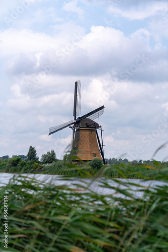 dutch windmill in the country