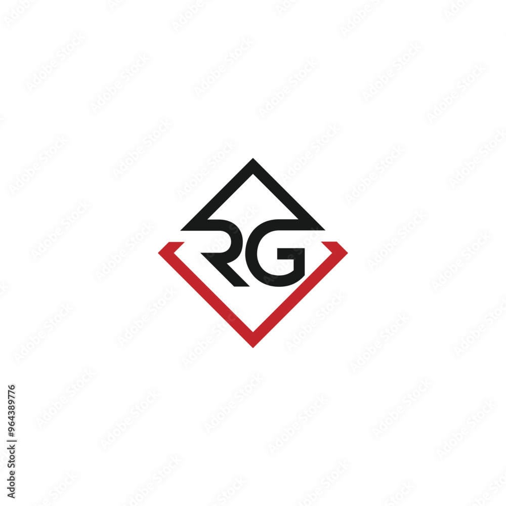 GR or RG letter logo design. Abstract outstanding professional business awesome artistic branding company different colors illustration. GR or RG letter logo design. Abstract outstanding professional business awesome artistic branding company different colors illustration.