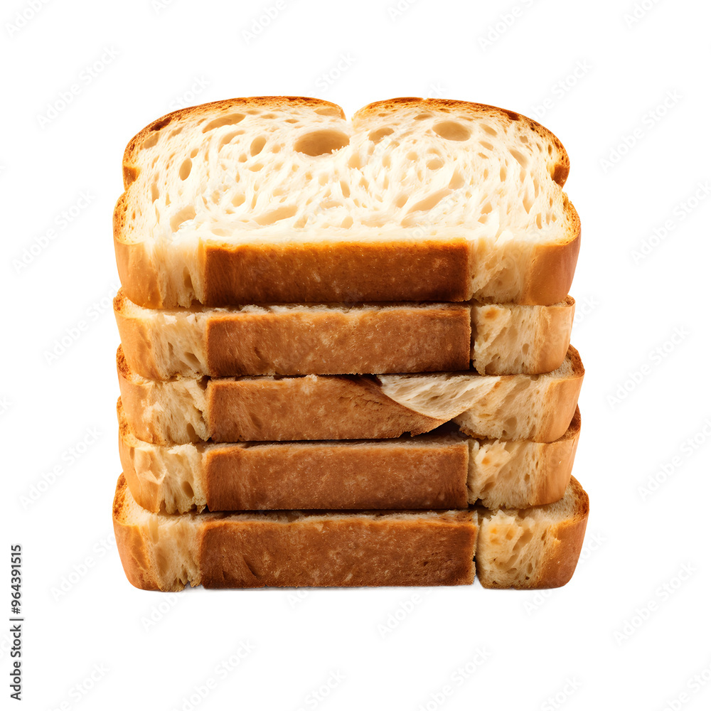 Sliced wheat bread isolated on transparent background
Sliced wheat bread isolated on transparent background