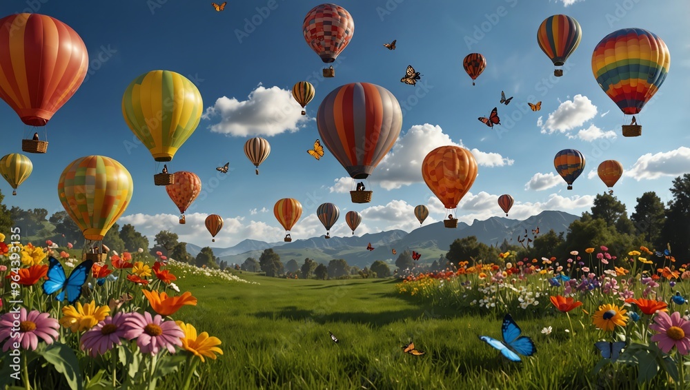 Fototapeta premium hot air balloon