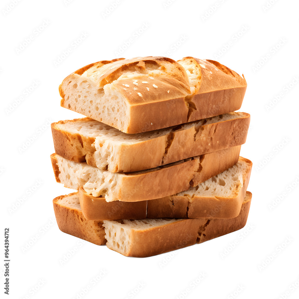 Sliced wheat bread isolated on transparent background
Sliced wheat bread isolated on transparent background