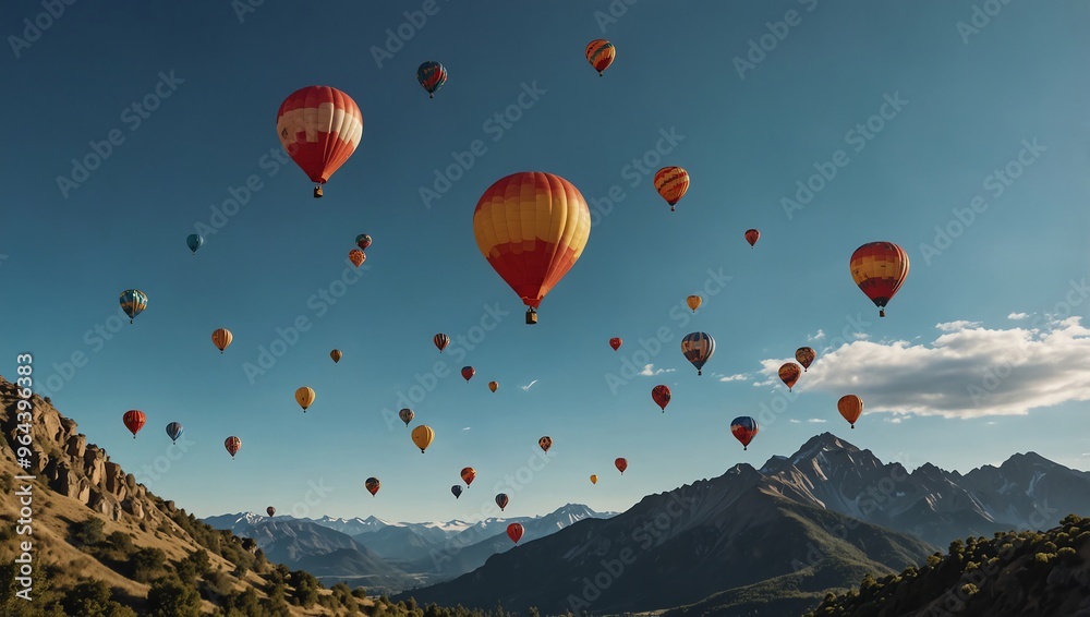 Obraz premium hot air balloon in the sky