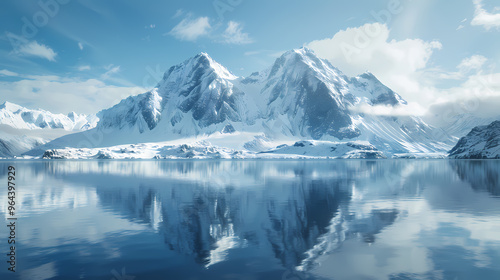 Wallpaper Mural An icy mountain lake Torontodigital.ca