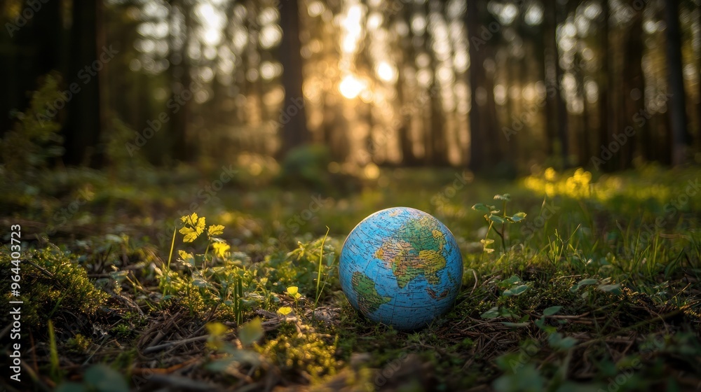 Globe in a Forest Globe in a Forest