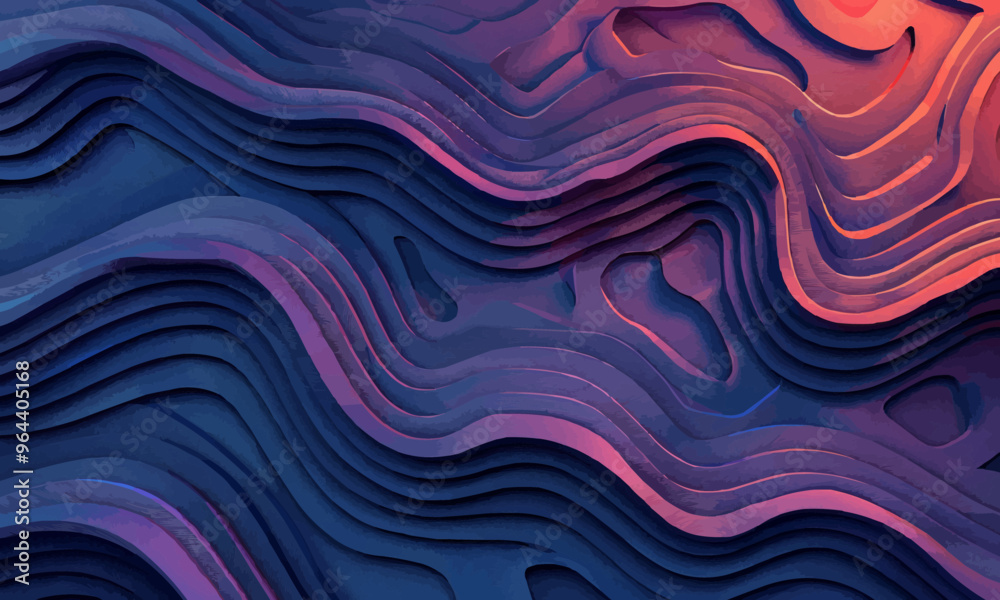 A geometric vector of a wave pattern. A geometric vector of a wave pattern.
