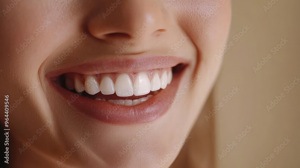 Fototapeta premium Smiling Woman's Teeth