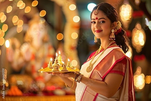 Durga Puja Festivities 2024 Celebrations of Hindu Bengali Tradition and Devotion