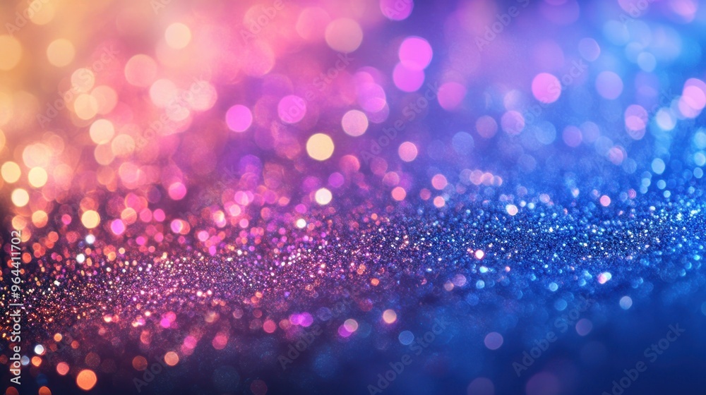 Abstract Glitter Background with Blurred Lights Abstract Glitter Background with Blurred Lights
