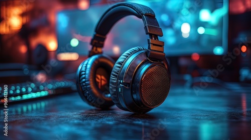 Gaming Headphones Close-up