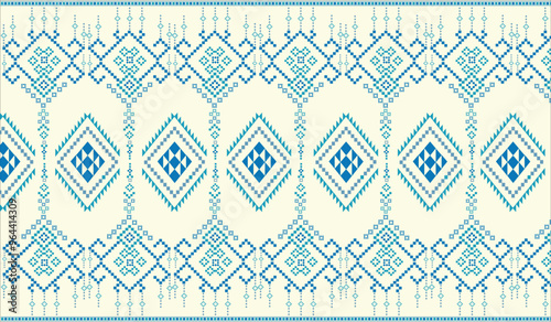 Beautiful fabric patterns Native ethnic patterns can be used to knit shawls, curtains, blankets, sarongs, and yarn for all types of clothing including wall coverings.