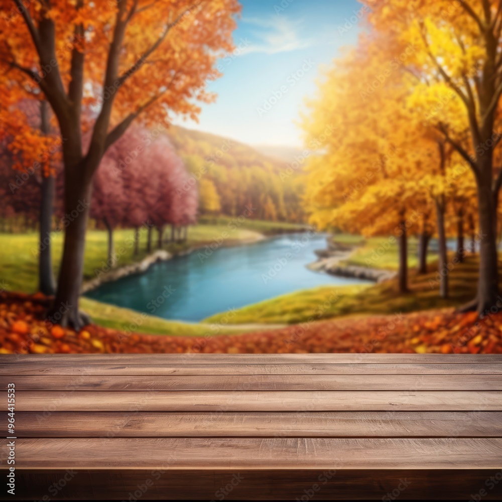 Fototapeta premium autumn in the park