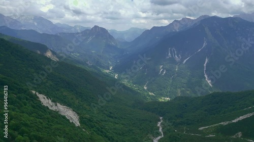 Dolomite-limestone bastions of the Creta Grauzaria mountain. Friuli to discover photo