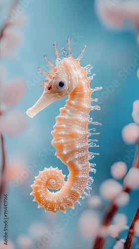 seahorse isolated on cute background