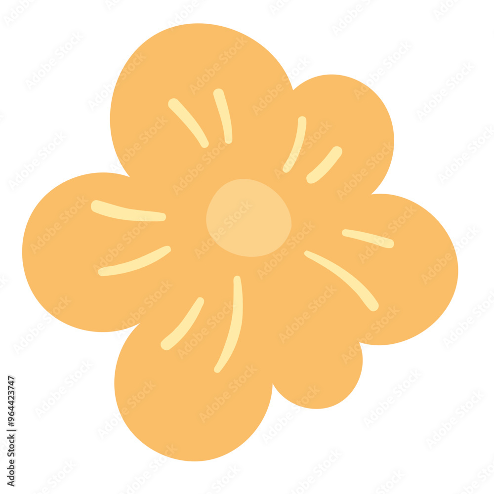 Simple vector flower, hand drawn, isolated on white background. Spring symbols, flowering and the beginning of warmth. Simple flower for design of prints, banners, cards and other typography products. Simple vector flower, hand drawn, isolated on white background. Spring symbols, flowering and the beginning of warmth. Simple flower for design of prints, banners, cards and other typography products.