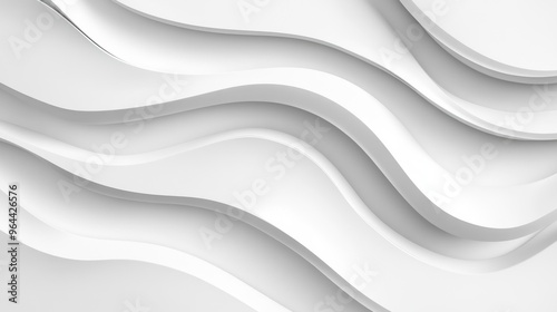 Abstract White Wave Pattern