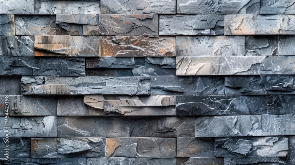 Empty stone wall for interior design background in home, office, hotel Empty stone wall for interior design background in home, office, hotel