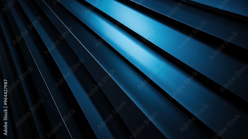 Obraz premium Abstract Blue Geometric Pattern