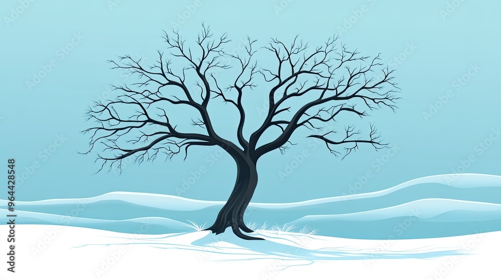 A leafless tree icon with twisting branches, evoking a bare winter landscape. A leafless tree icon with twisting branches, evoking a bare winter landscape.